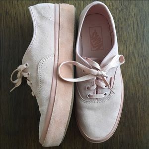 Vans platforms pink suede